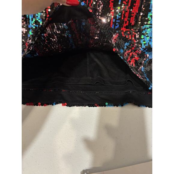 Calvin Klein Mini Dress Tank Shift Sequin Party Color Change Womens Juniors Sz 8 - Picture 4 of 14